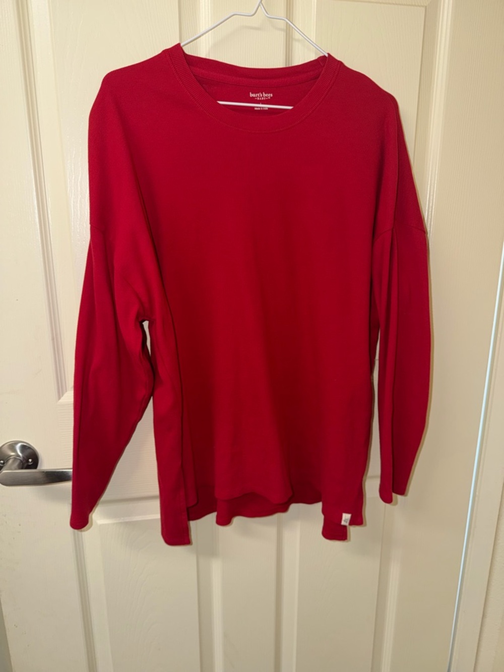 Buck Mason Red Long Sleeve Thermal Shirt